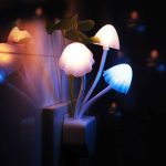 LED mushroom light with sensor