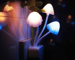 LED mushroom light with sensor